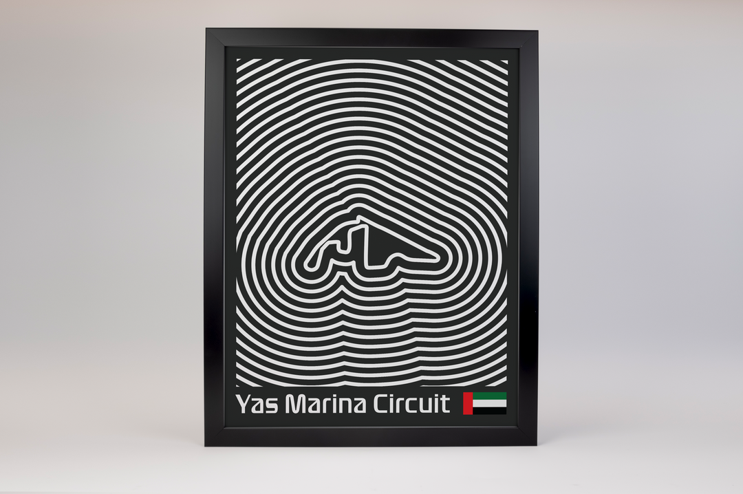 Yas Marina Circuit Poster – Line Series