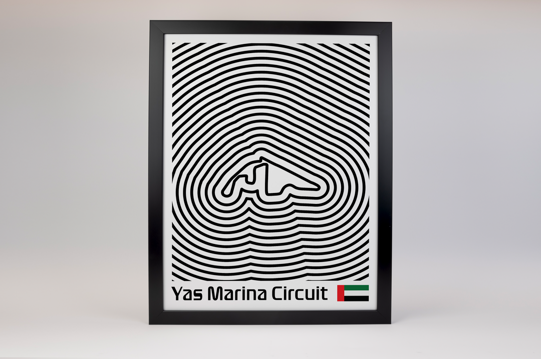 Yas Marina Circuit Poster – Line Series