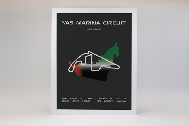 Yas Marina Circuit Poster – Minimal Series